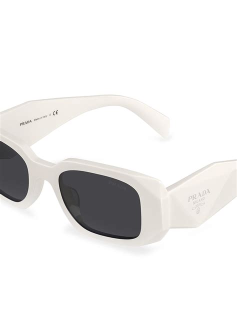 prada sports shades|Prada sunglasses with white sides.